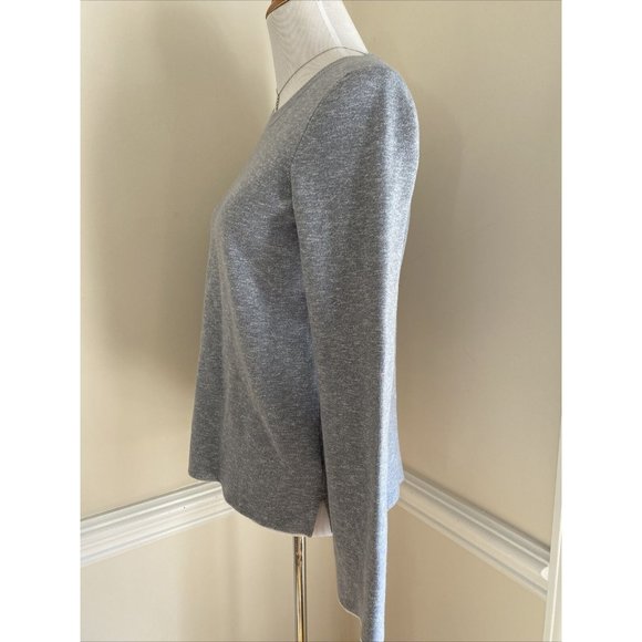 Madewell Sweater Pullover Long Sleeve Tie Back Criss Cross Grey S Small - Picture 2 of 6